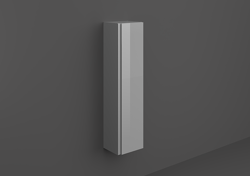 RAK-JOY WALL HUNG TALL STORAGE UNIT URBAN GREY 1200MM |RAK ceramics Shop